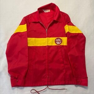 VTG Admiral Sportswear Red Windbreaker Jacket Men's Small USA 60s 70s Mac Tools